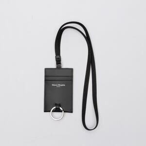 Maison Margiela Name Tag Leather Card Case Black